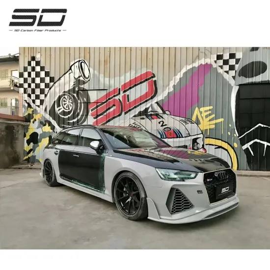 Dry Carbon Fiber Auto Body Kit for Audi A4 RS4 Allroad 2017-2019
