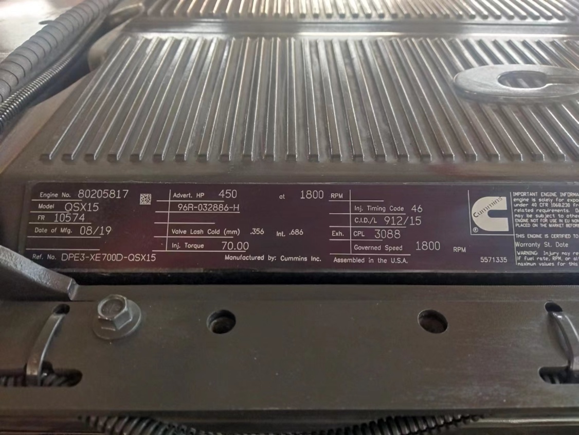 Cummins Engine QSX15 C450