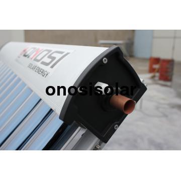 Pressurized solar collector with heat pipe