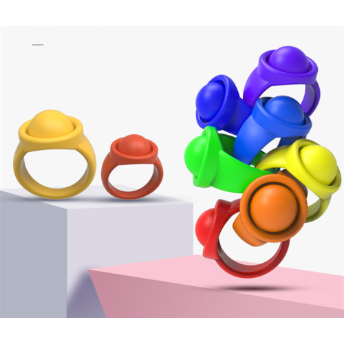 Bague sensorielle de bulles de poussoir en silicone