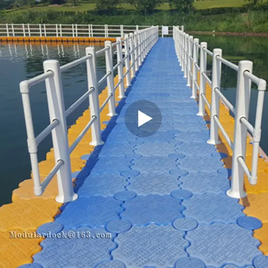 Plastic Pontoon Water Floating Bridge