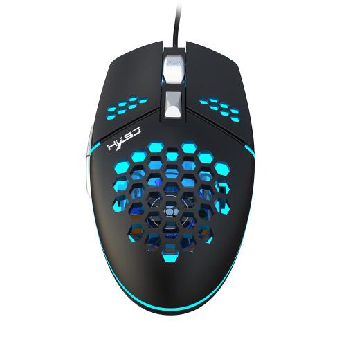 Led Wired Gaming Mouse 8000DPI Wired Hole Gaming Mouse With Fan Programming Manufactory