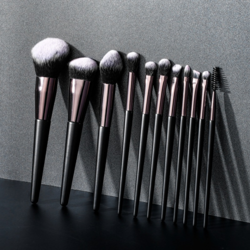 Makeup Brush Cuir crìoch air Kit Brush Makeup Beauty 11pcs