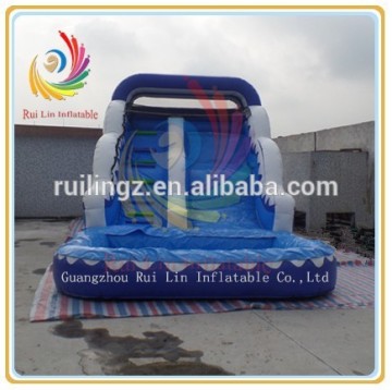 Ruilin inflatable wave water slide with ball pit pool