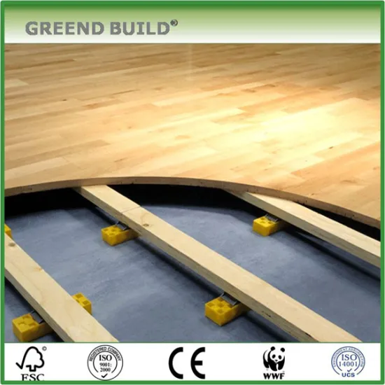 Hardwood indoor Basketball court floooring cost