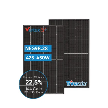 Trina Solar Vertex N 210x182mm Monocrystalline Solar Panels: 435W to 450W Fotovoltaic Panels