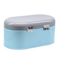 Large Oval Bread Box with Aluminum Handel