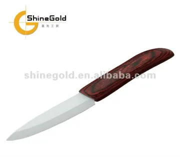 4 Inch Ceramic Paring Knife With Wooden Handle