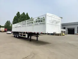 3 axles fence semi trailer