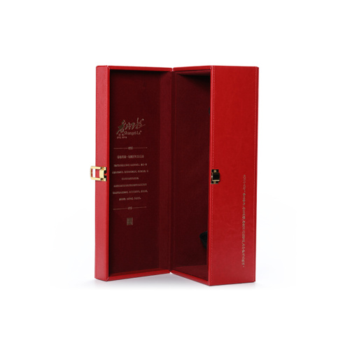 Luxury Red EVA Insert Cardboard Wine Box