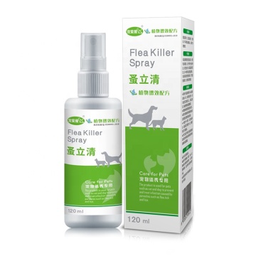 Nature material dog and cat flea killer spray