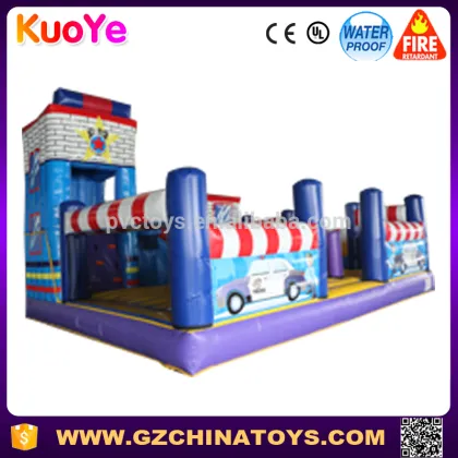 2016 best quality inflatable adult fun city equipment trampoline rider