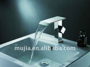 MS04 Brass Chrome plated Single Handle Sink Waterfall Faucets