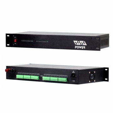 1.5U 12V العاصمة 10A 9 مخرجات 18 قنوات الرف جبل امدادات الطاقة للكاميرات الدوائر التلفزيونية المغلقة 220V AC