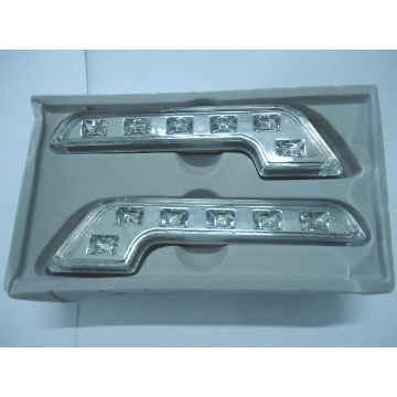 L Shape car LED lights daytime running lights drl 7LED