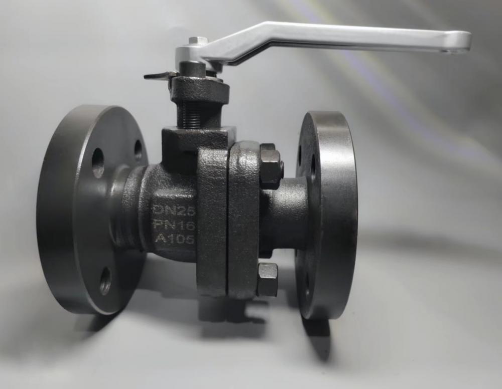 A105 two piece forged steel flanged ball valve