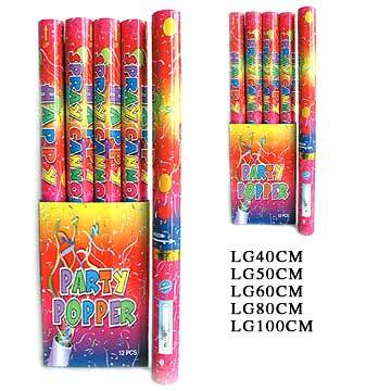 PARTY POPPER,confetti cannon,confetti shooter