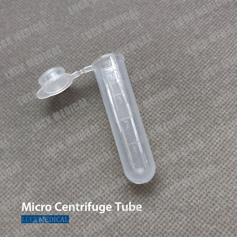 Tiub microcentrifuge dengan MCT topi rata