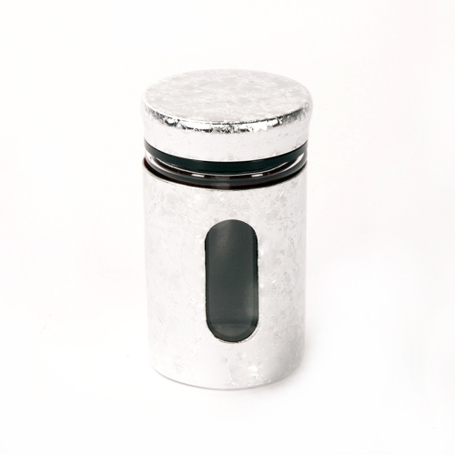 Glass and plastic seasoning bottle with stainless steel layer or plastic layer