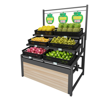 Único Sided Vegetable Display Rack