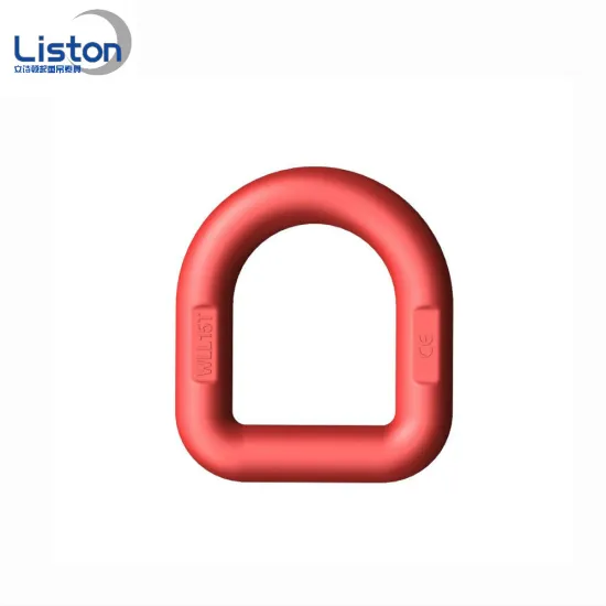 Forged G80 welded metal D ring with wrap