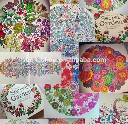 Secret Garden Coloring Book Hand-paint secret garden Postcard book