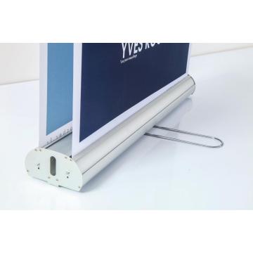 Economy Silver Broad Base Roll -up -Bannerstand