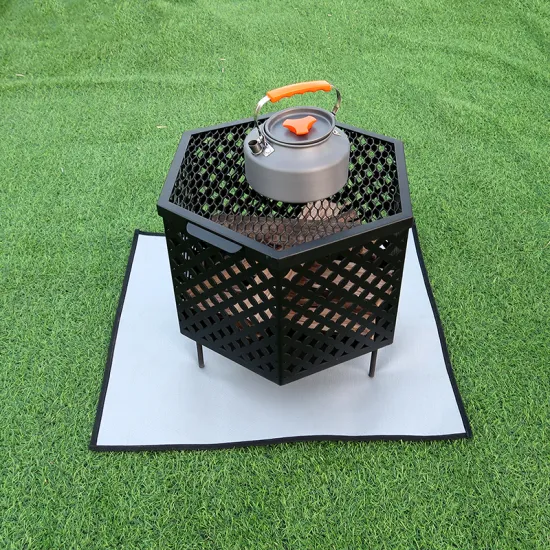 Square Fireproof Heat Resist Mat: Outdoor Protection for Grass Under Grill Heat, Ideal for Fire Pits and Barbecues