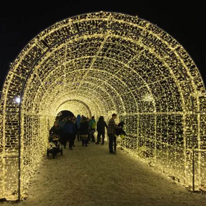 Commercial LED Tunnel Entrance Christmas Lights for Outdoor Decorations