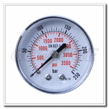 High quality steel case back connection wika pressure gauge 111.14