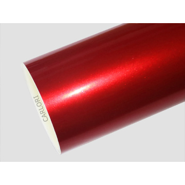 금속 광택 어두운 빨간색 자동차 랩 비닐