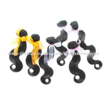 10-inch color 1B human hair weave