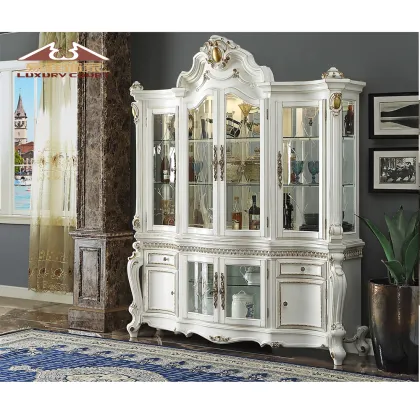 Royal Round Dining Table with 6 Chairs for Dining Room Furniture