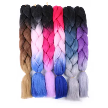 Hot sell synthetic pre stretch crochet jumbo hair braid synthetic jumbo braiding hair
