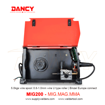 MIG200 сварочный аппарат миг 200А газом или без газа сварка