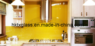 High Gloss Painted Glass / Kitchen Glass Wall with Asnzs Certificate