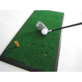 Estera de golf verde oscuro con base de goma