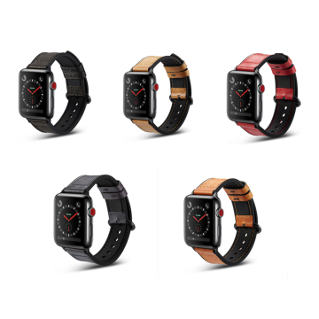Hoogwaardige echte lederen band voor Apple Watch 38/40/42/44mm