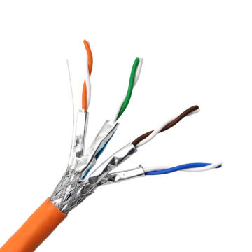 High-Quality Cat7 4-Pair Copper with Al CCA Braiding CAT7 SFTP Cable Passes Instrument Test
