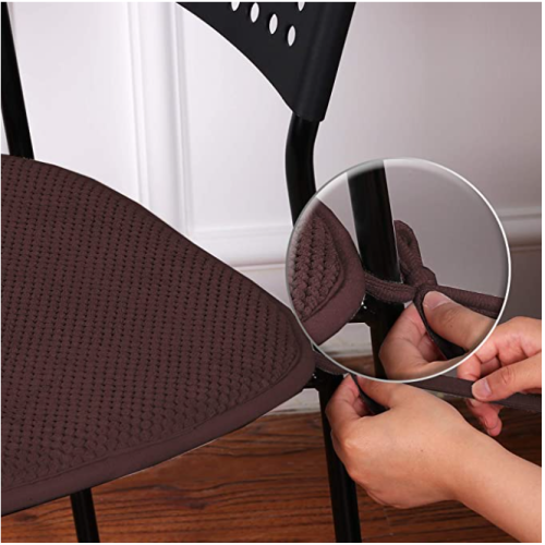 Comfity Memory Foam Chair Pads, Brown