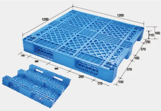 ODM logistics1212 plastic grid Chuan Character pallet mould