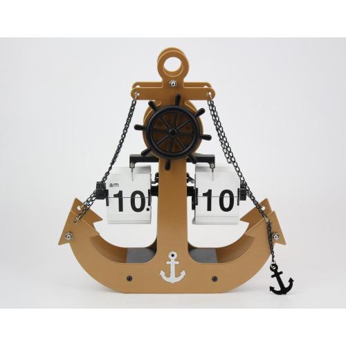 Colorful Anchor-shape Flip Clock