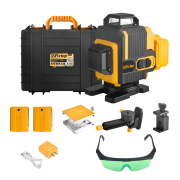 GSFIXTOP Professional 4D 16 Line Green Cross Laser Level