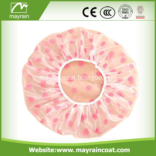 Polyester Waterproof Shower Cap