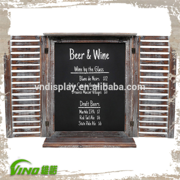 rustic chalkboard , shabby chic wooden blackboard ,chalk writing blackboard