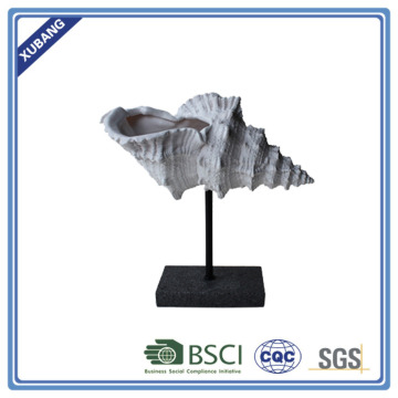 Resin Slim shell on stick with base igurine