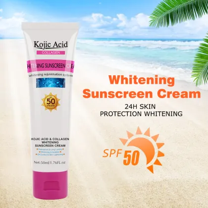 Organic Face Sunscreen with Kojic Acid Whitening Sunblock