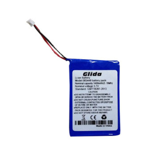 3.7V Li-ion Aluminum Case 1400mAh Battery CE ROHS