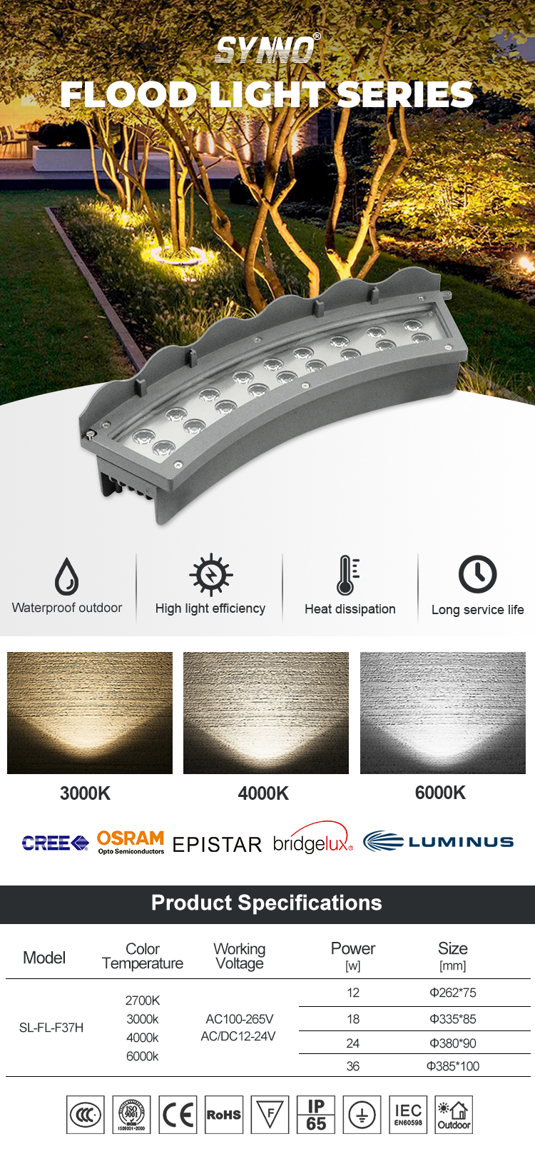Tree Landscape Flood Light