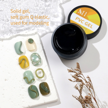 MH Private Label PVC Nail Soft Gel 3D Solid Carving UV Gel DIY Manicure Designs